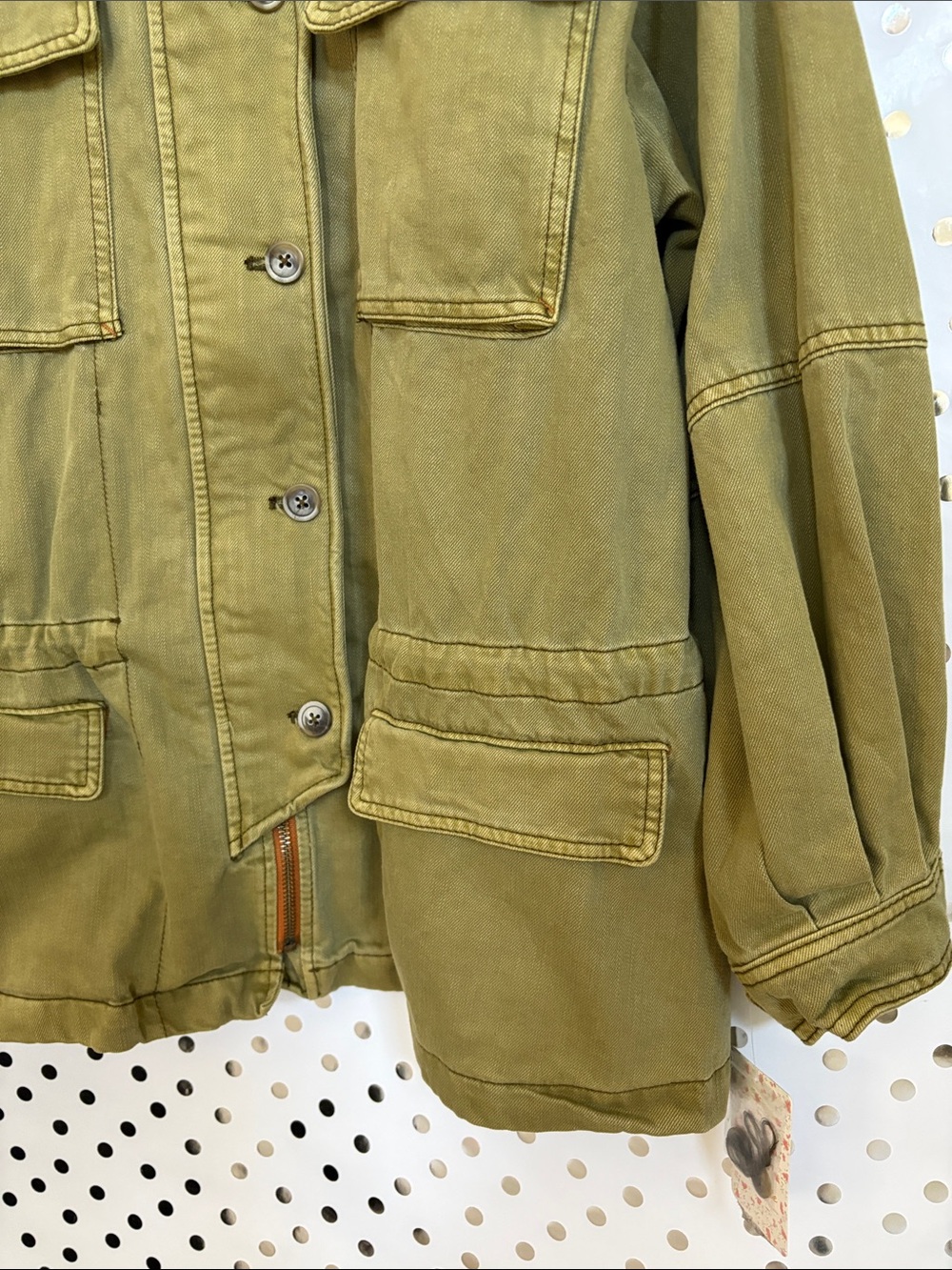 Free People Seize The Day Military Jacket ~ - Picture 10 of 14